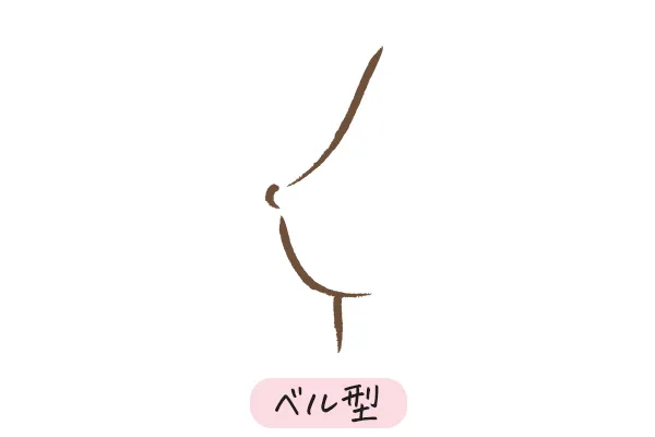 【イラスト】ベル型のバスト